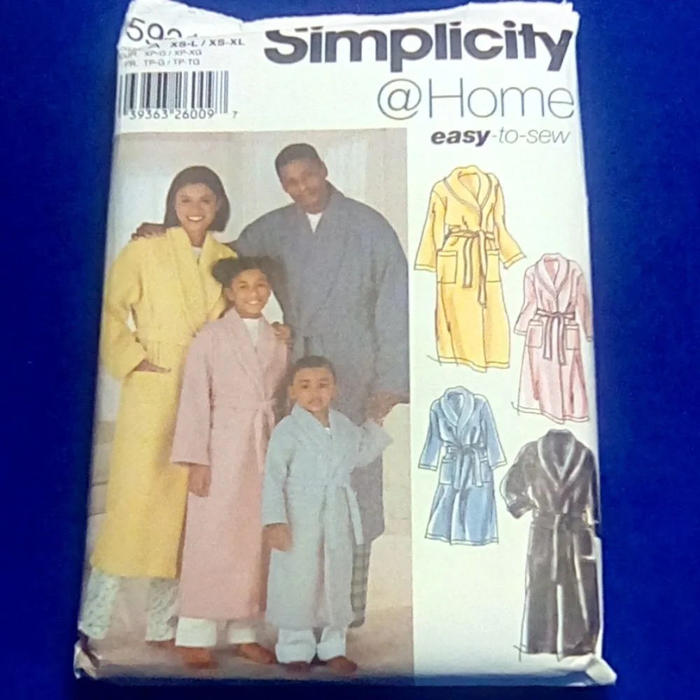 Simplicity Unisex Robes Child, Teen, adult